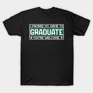 Funny Video Gamer Graduate 2024 Graduation T-Shirt